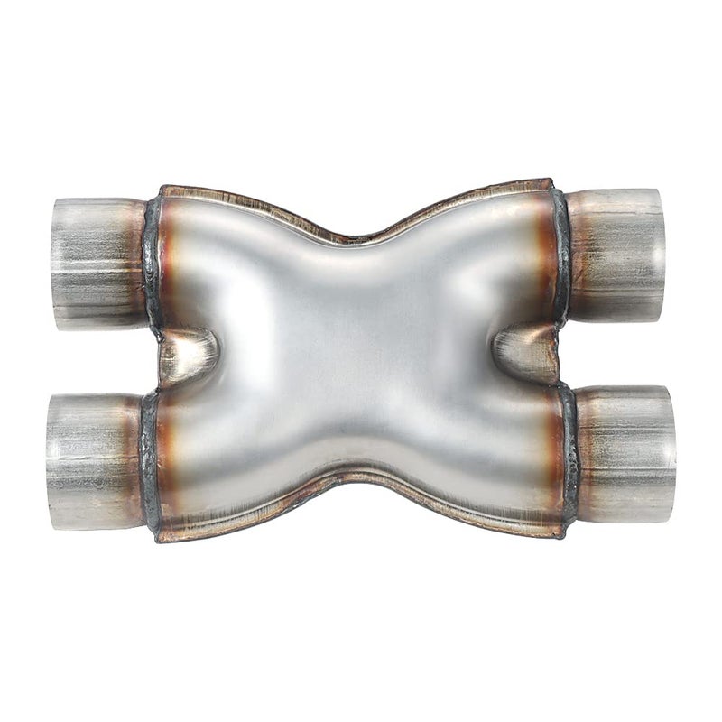 LCGP Universal 2.5" In/Out Crossover X Pipe 12" Length Stainless Steel Exhaust Pipe - Image 4